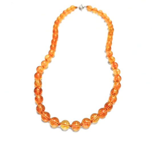 Citrine Beaded Necklace