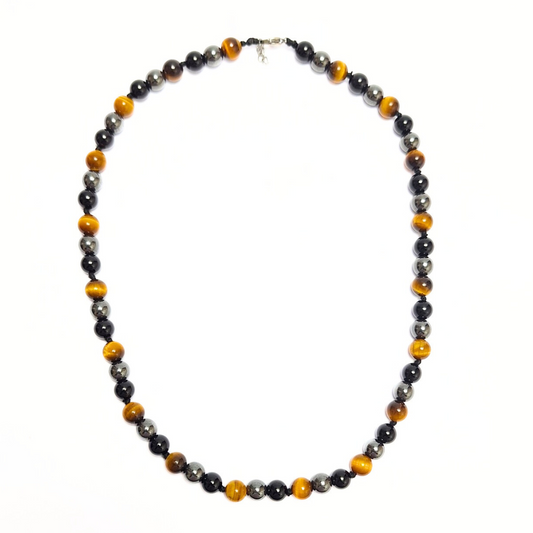 Triple Protection Beaded Necklace