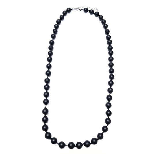 Matte Agate Beaded Necklace