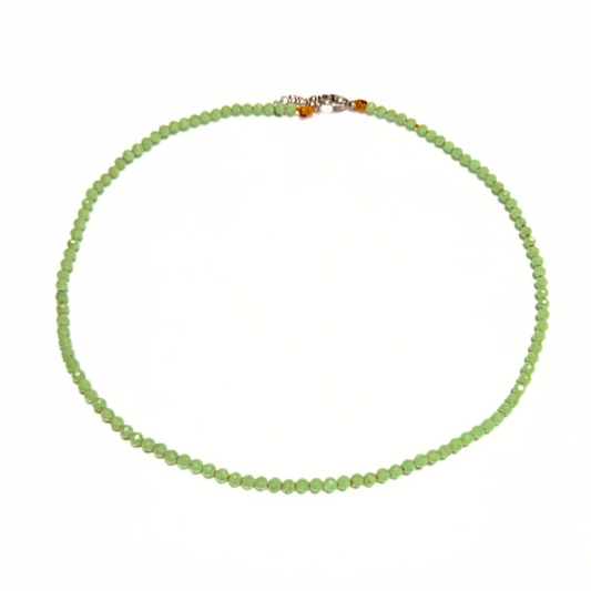 Jade 4mm Facet Necklace