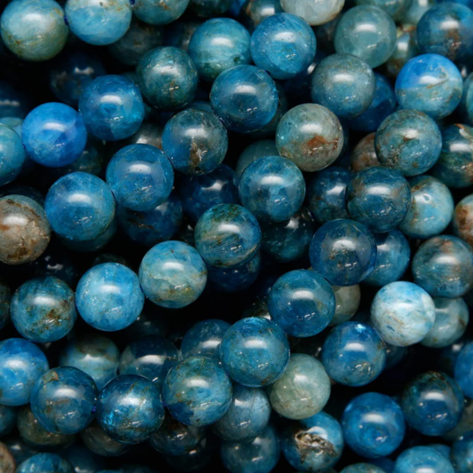 Apatite 8mm Round Loose Beads ±46pcs