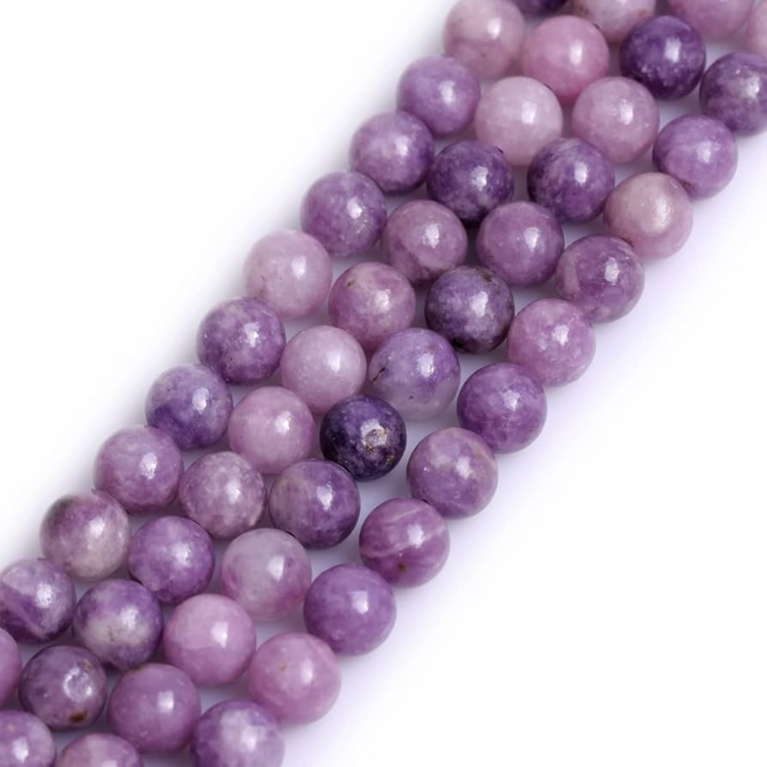 Lepidolite 8mm Round Loose Beads ±46pcs