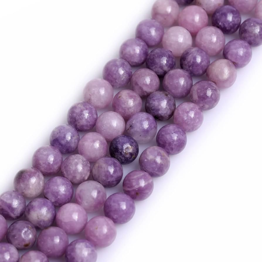 Lepidolite 8mm Round Loose Beads ±46pcs