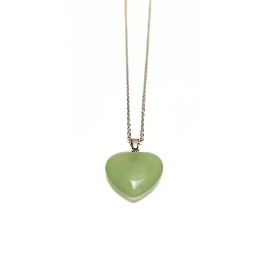 Green Aventurine 20mm Heart Pendant
