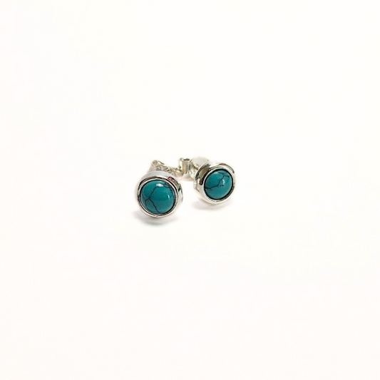 Turquoise Studs |Silver