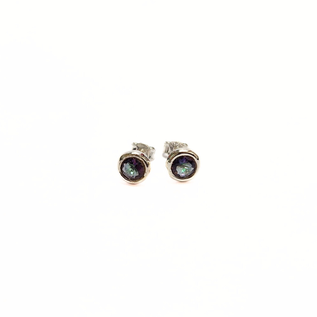 Mystic Topaz 5mm Studs |Silver