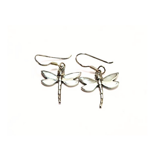 Mother of Pearl Dragonfly Earrings