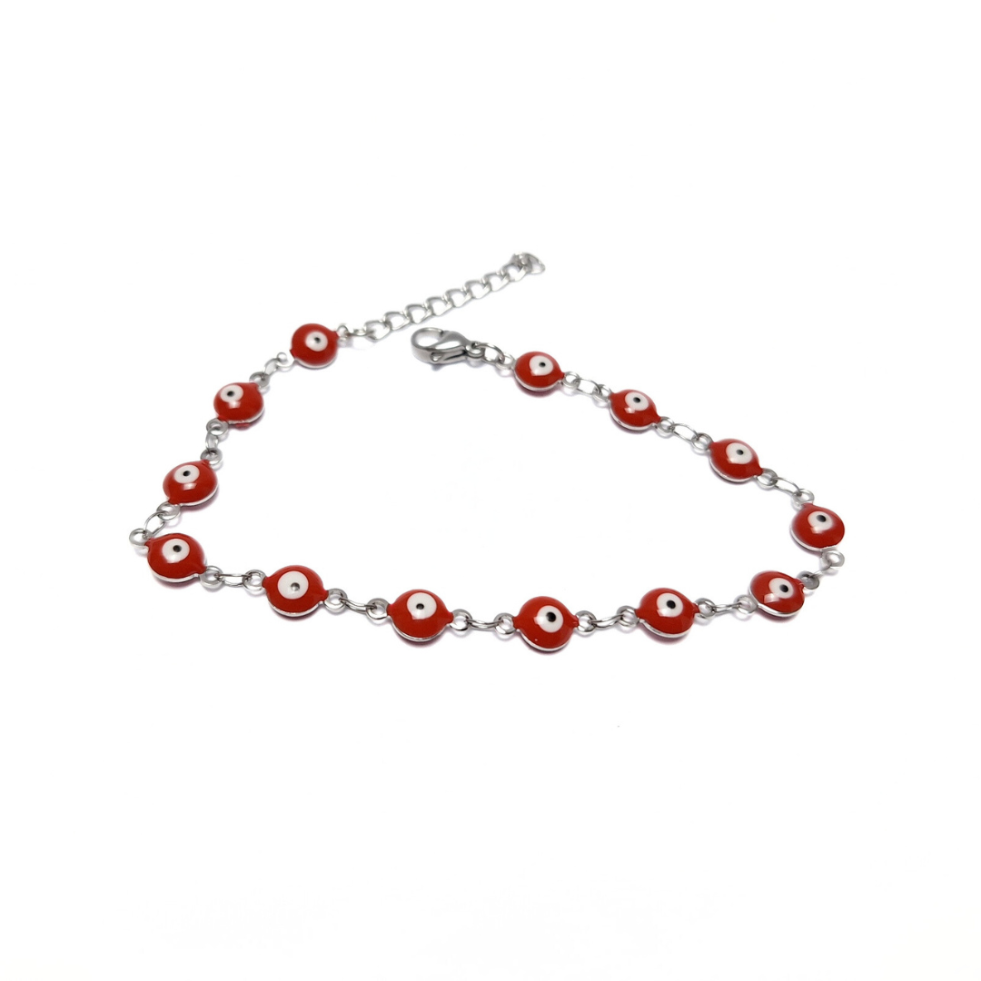 Red Evil Eye Bracelet |Stainless Steel