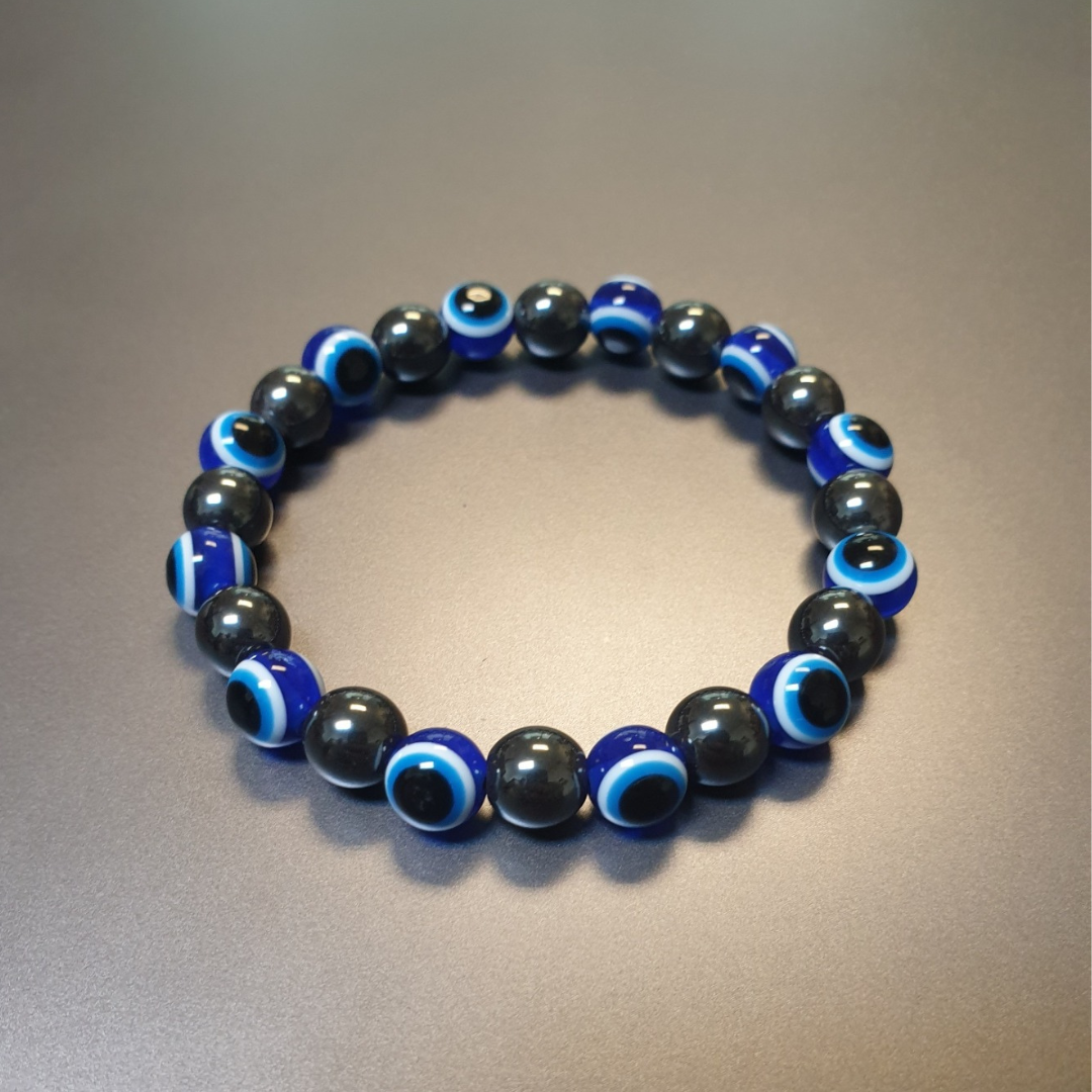 Evil Eye & Hematite Bracelet