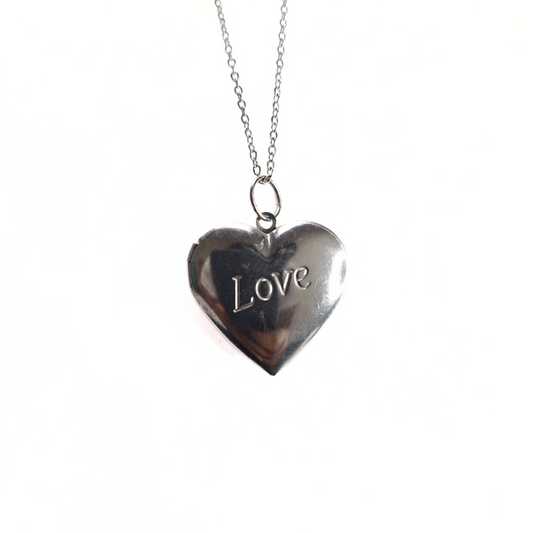 Love Heart Locket Pendant 30mm |Stainless Steel