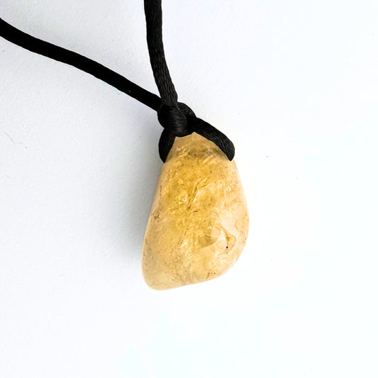 Citrine Drilled Tumbled Pendant