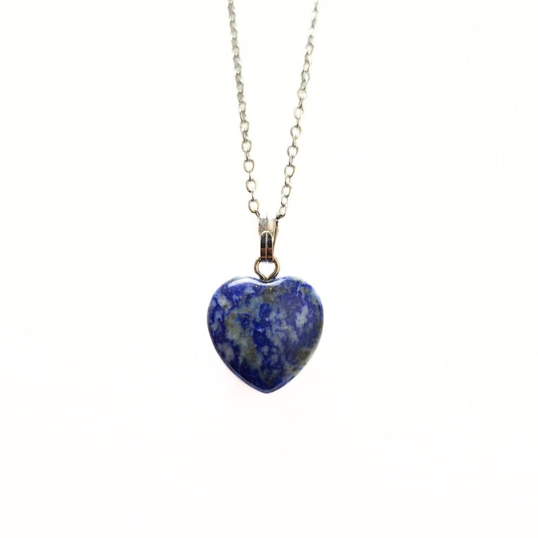 Lapis Lazuli 15mm Heart Pendant