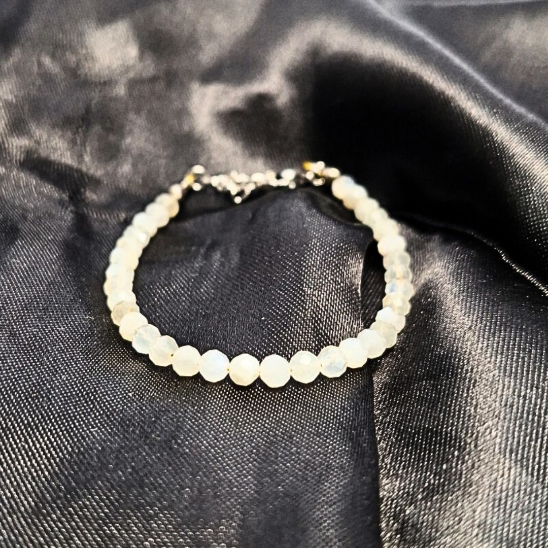 Moonstone 4mm Facet Barcelet