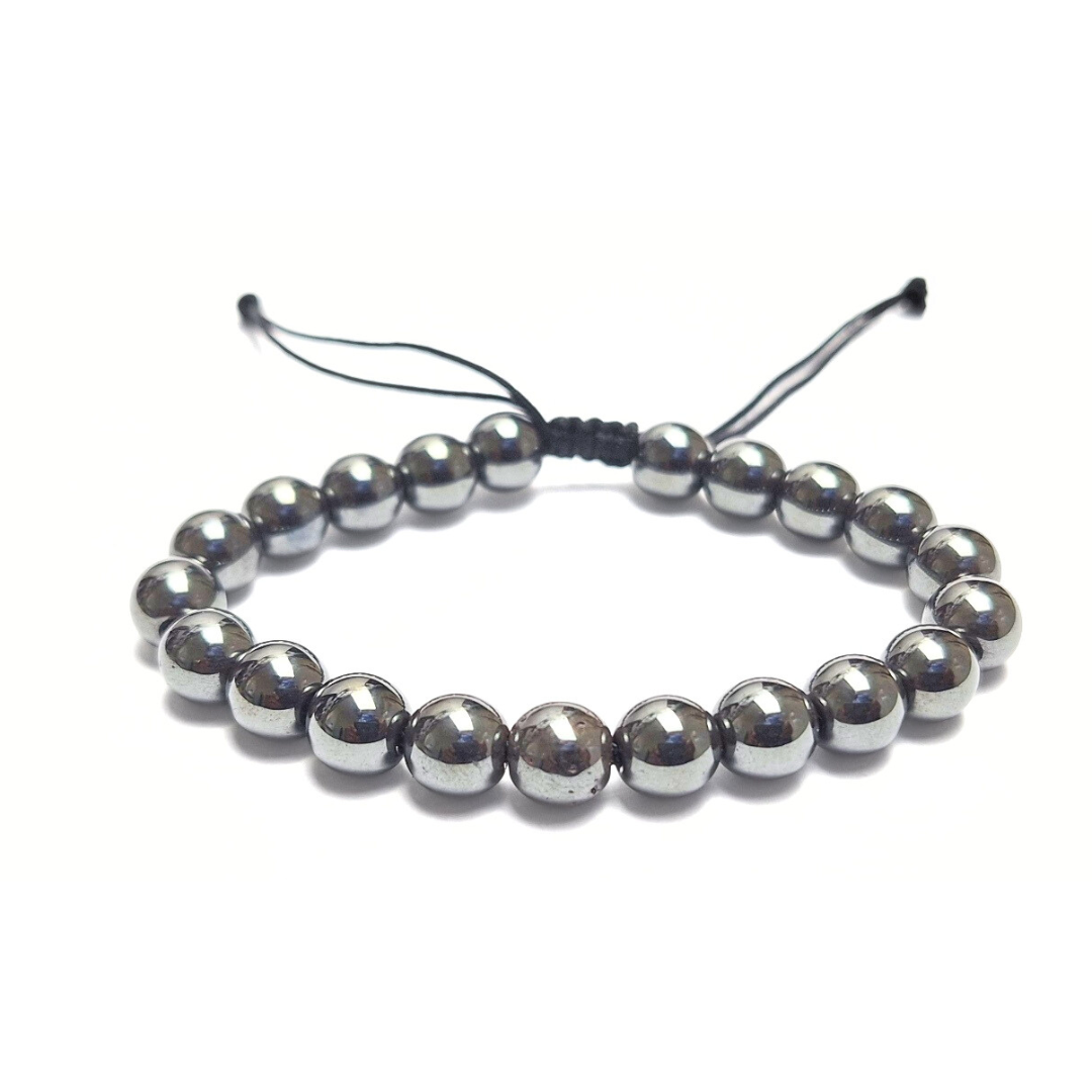 Hematite Macrame Bracelet