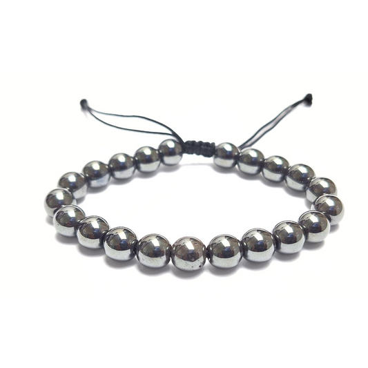 Hematite Macrame Bracelet