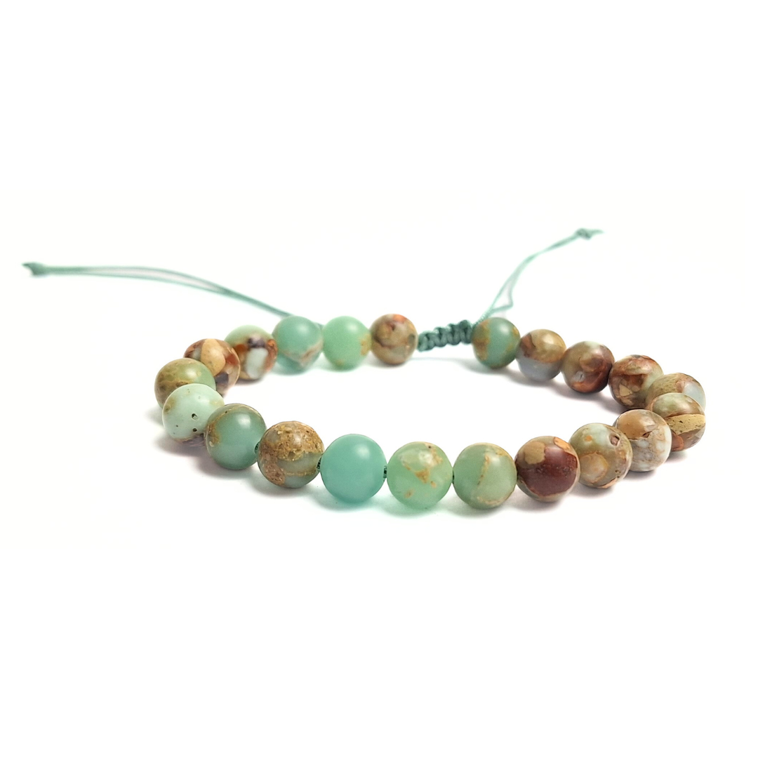 Aqua Terra Jasper Macrame Bracelet