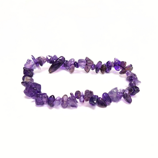 Amethyst Chip Bracelet