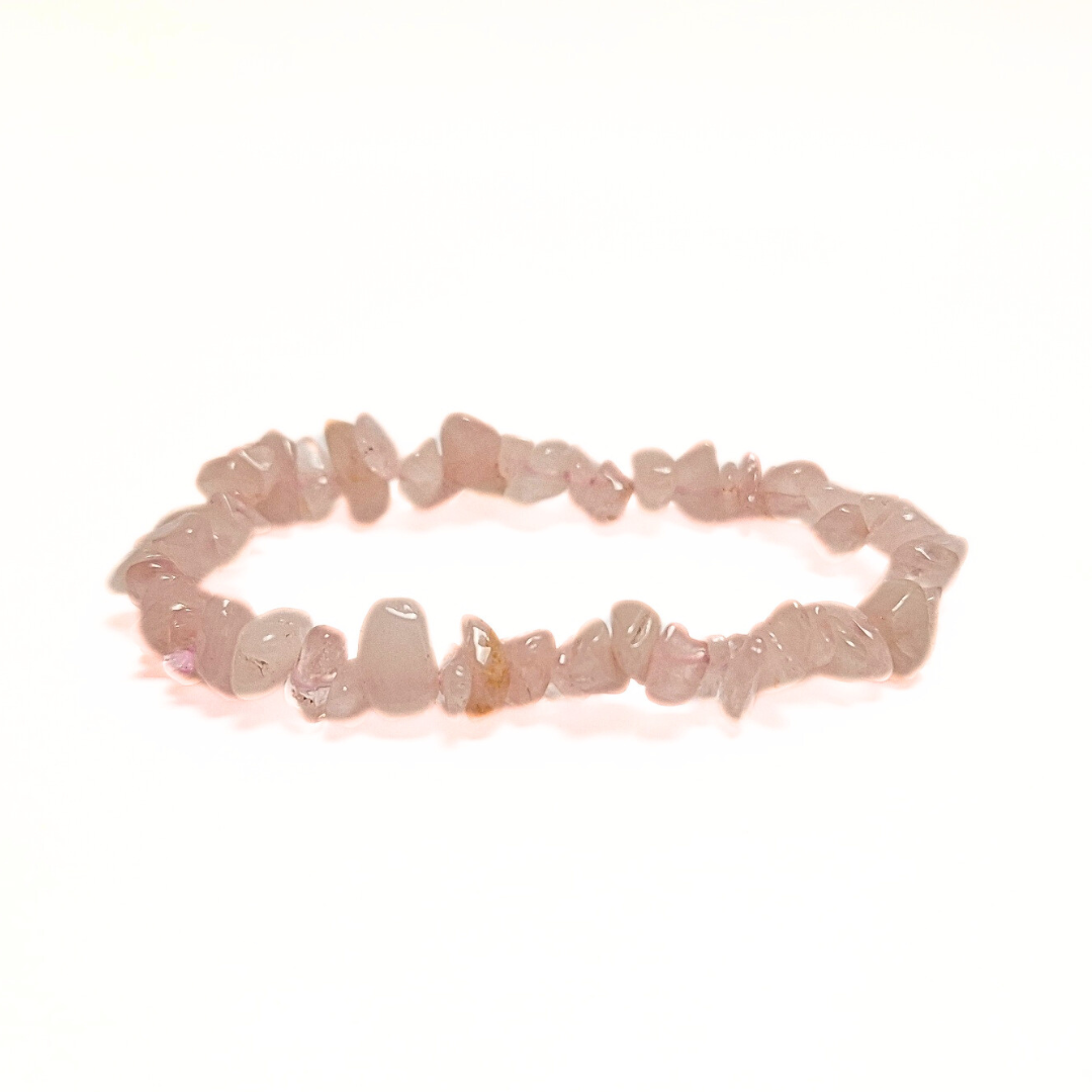 Rose Quartz Chip Bracelet