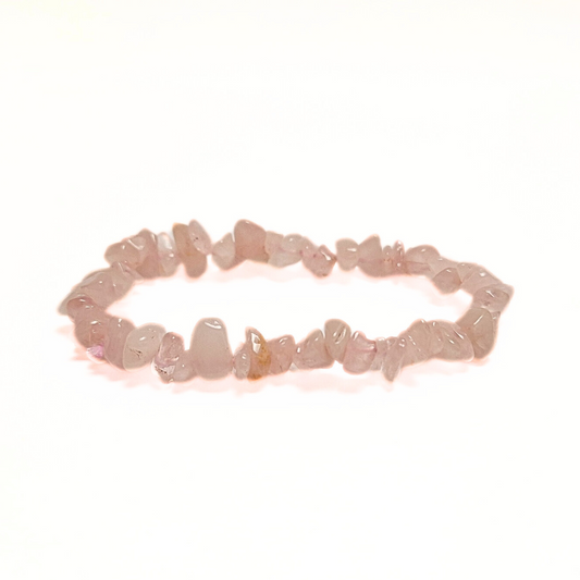 Rose Quartz Chip Bracelet