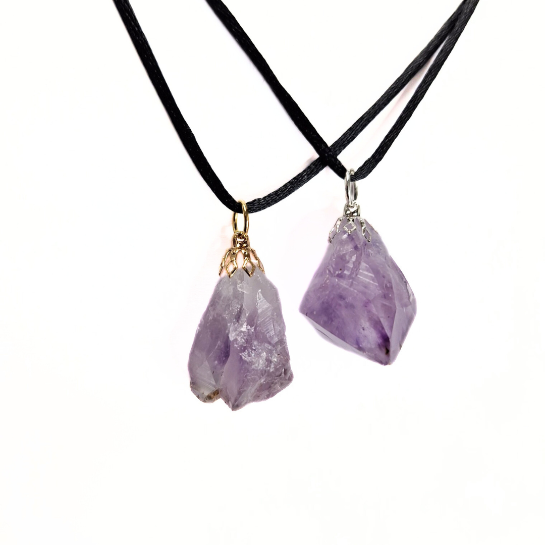 Amethyst Raw Pendant