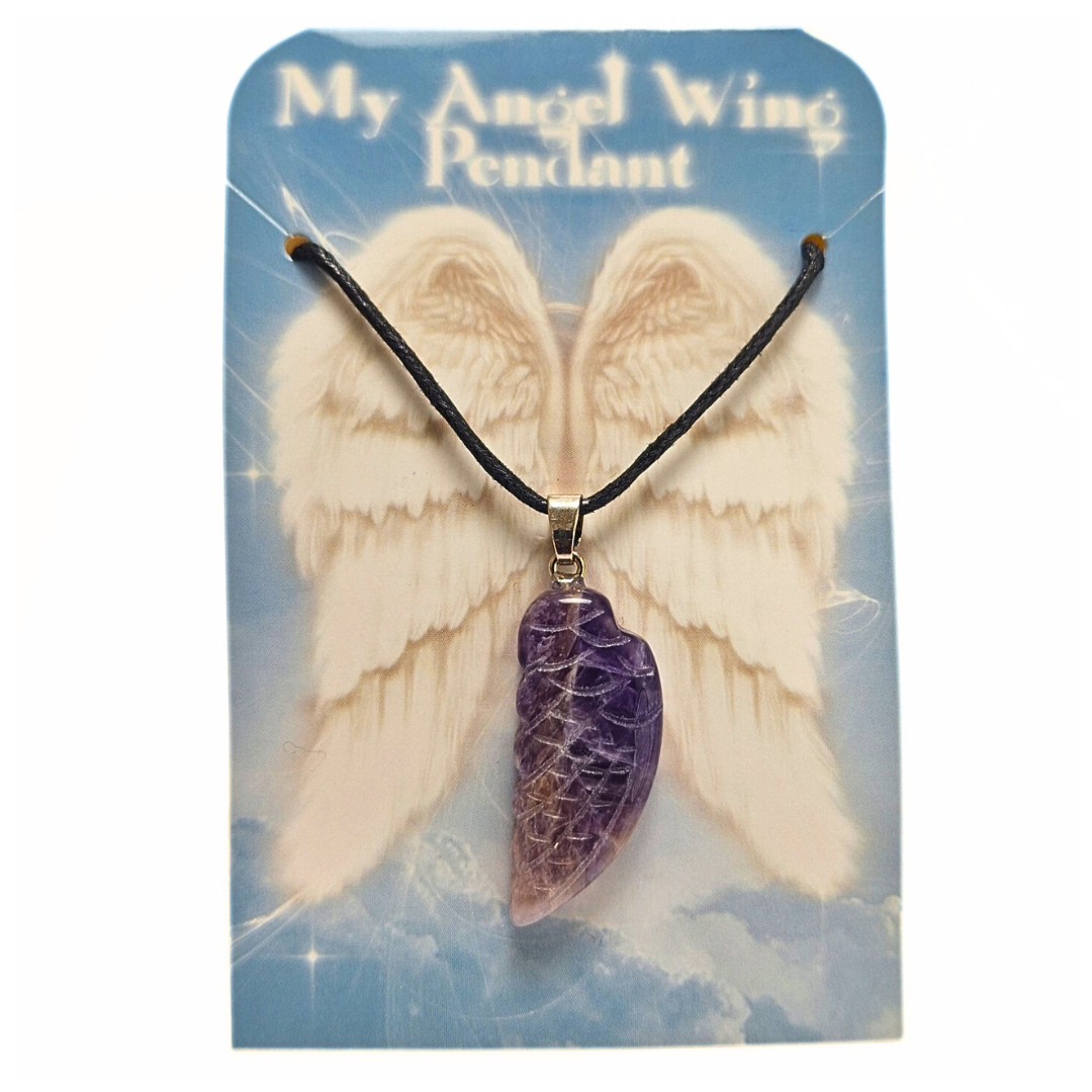 Amethyst Angel Wing Pendant