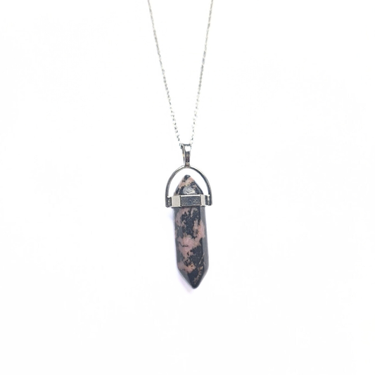 Rhodonite Pointed Pendant