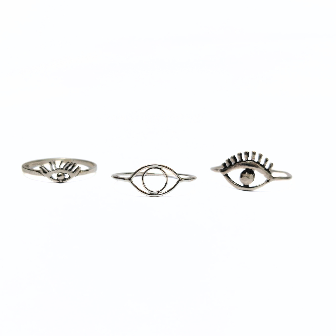 Evil Eye Ring |Silver