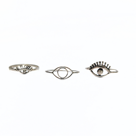 Evil Eye Ring |Silver