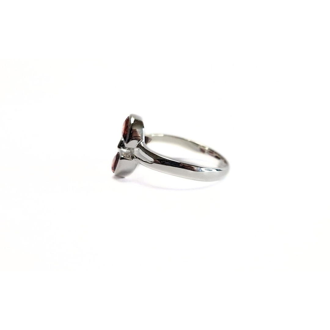 Garnet Gabz Ring |Silver