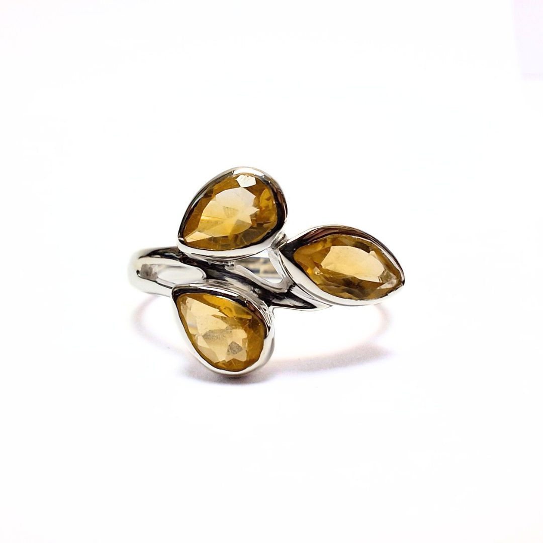 Citrine Gabz Ring |Silver