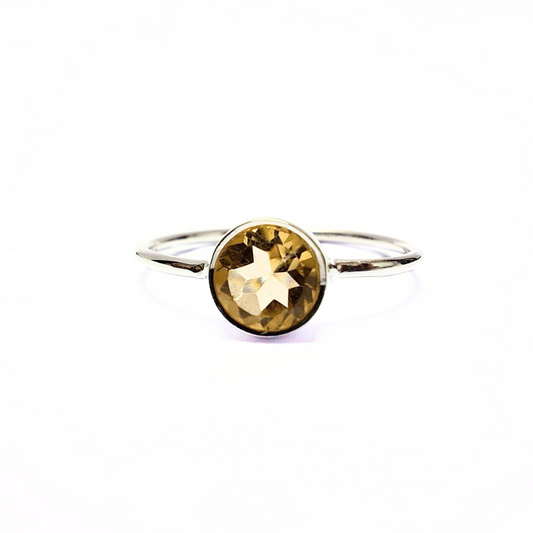 Citrine Julie Ring |Silver