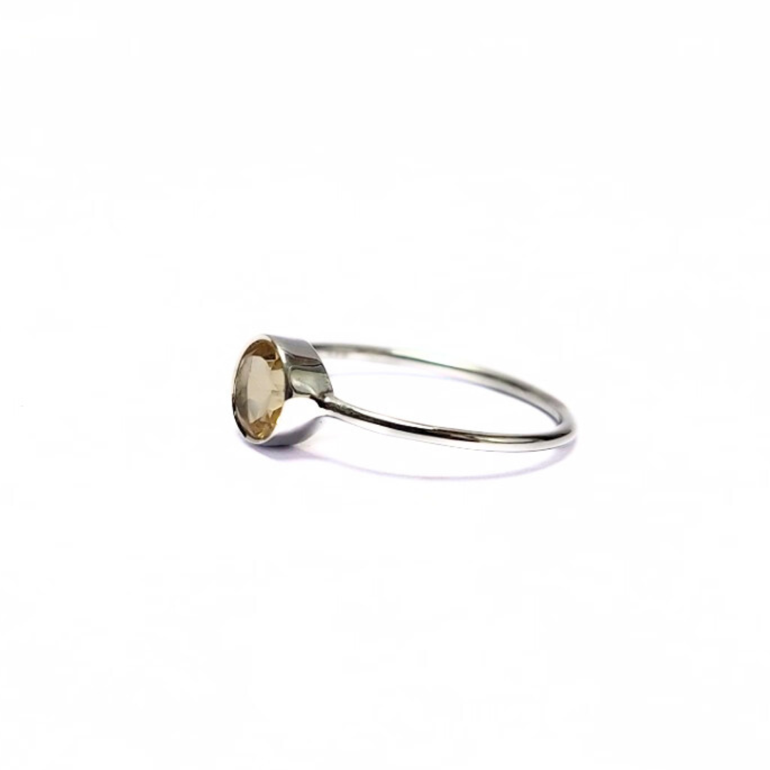 Citrine Julie Ring |Silver