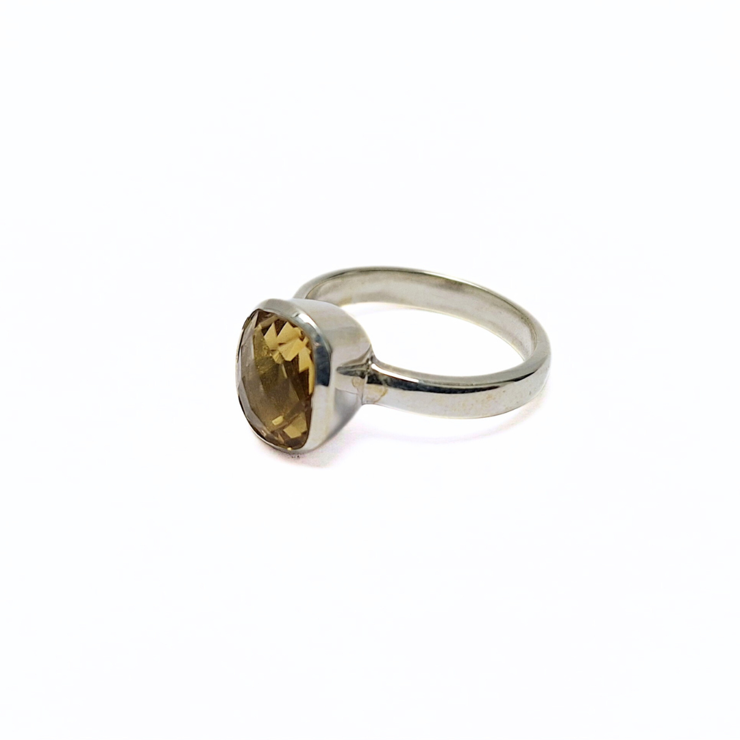 Citrine Ring(9x11) |Silver