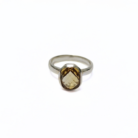 Citrine Ring(9x11) |Silver