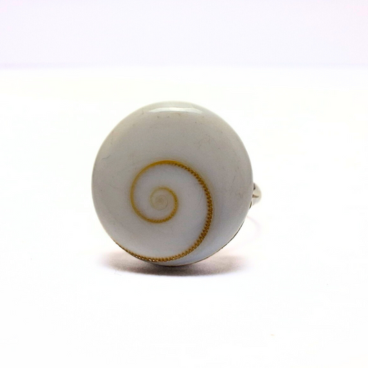 Shiva Shell 15mm Ring |Silver