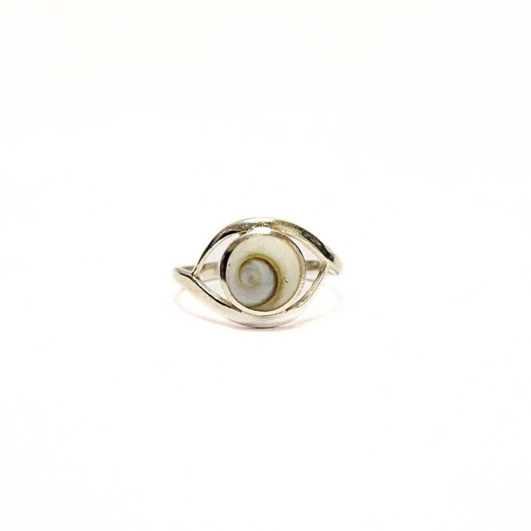 Shiva Shell Eye Ring |Silver