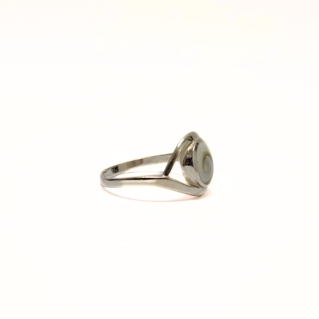 Shiva Shell Eye Ring |Silver