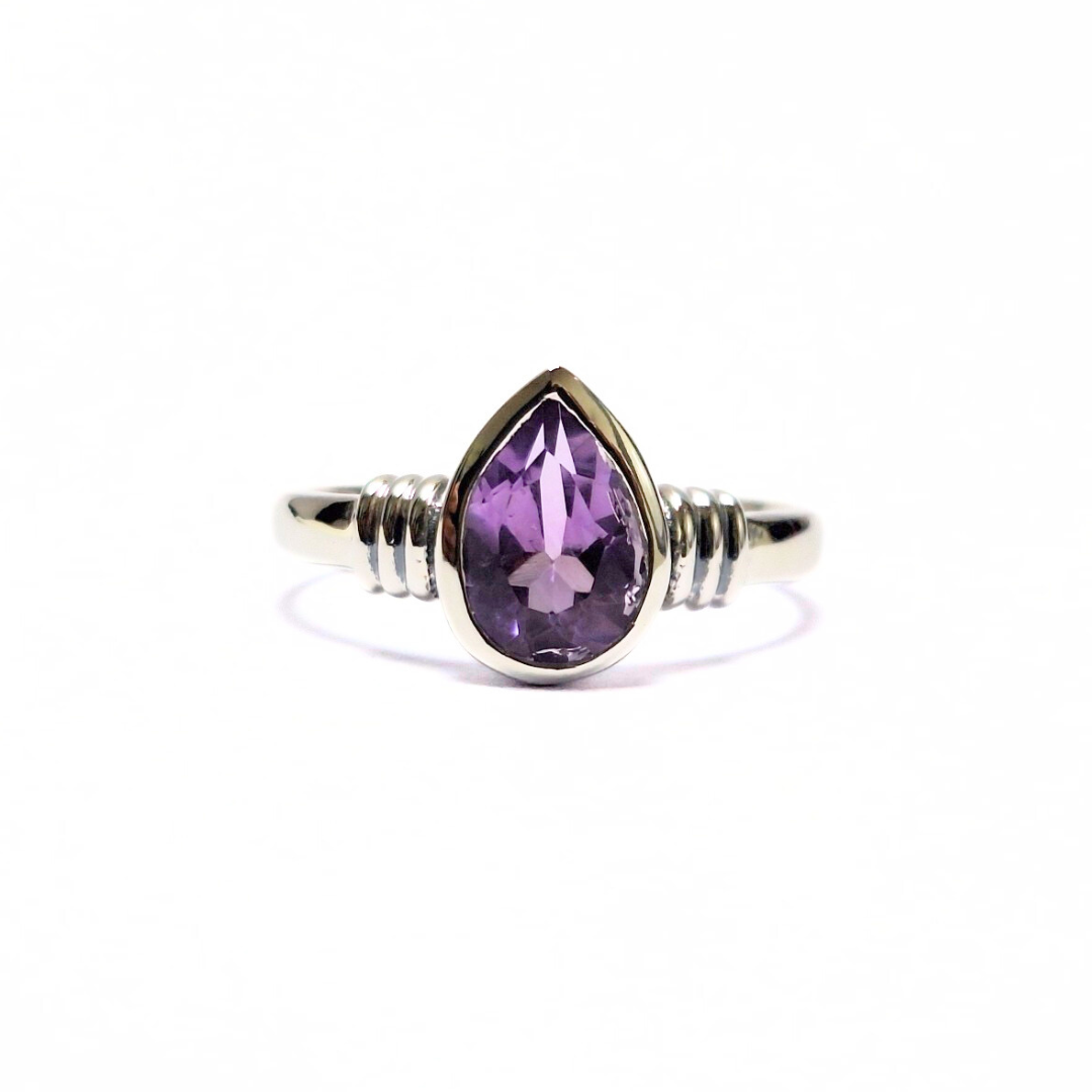 Amethyst Cleo Ring |Silver