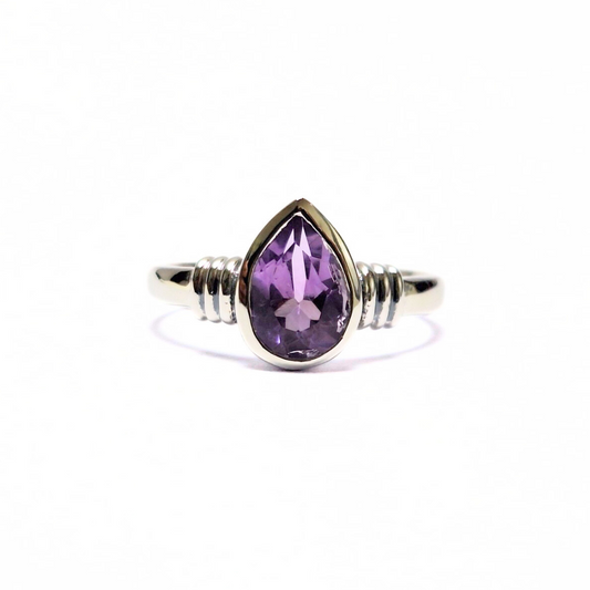 Amethyst Cleo Ring |Silver