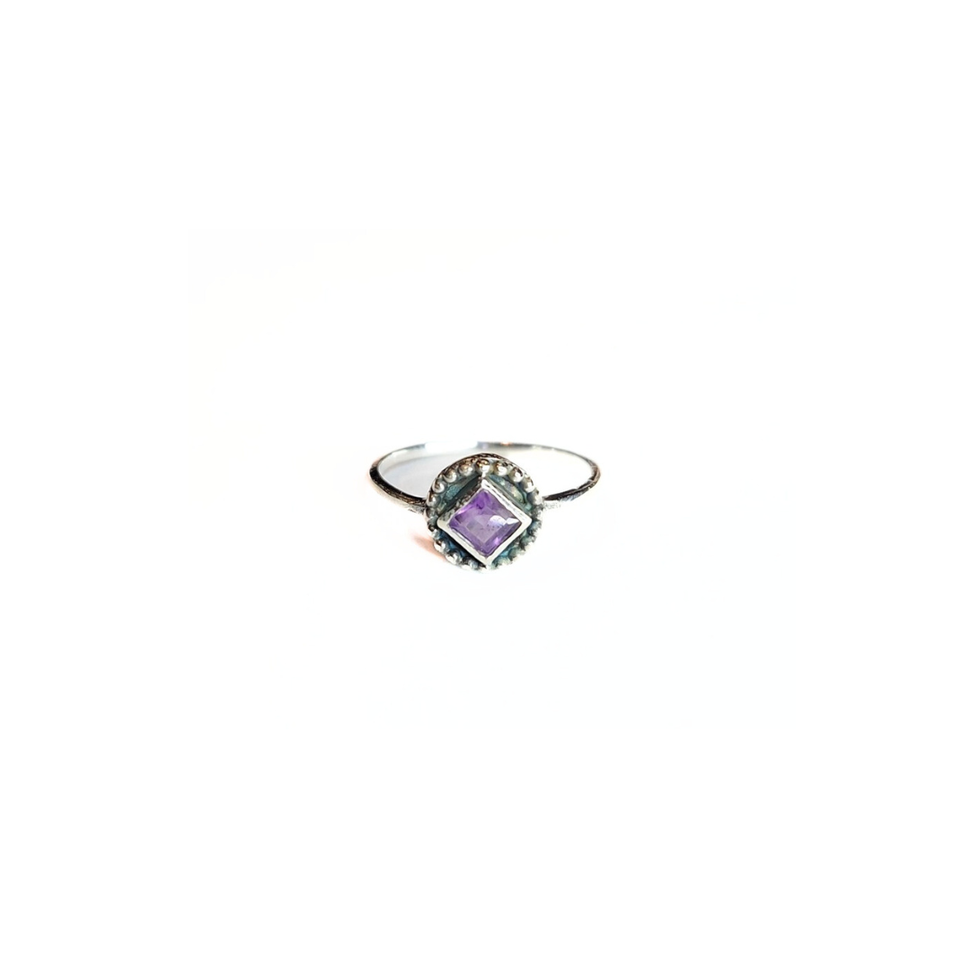 Amethyst Lucia Ring |Silver