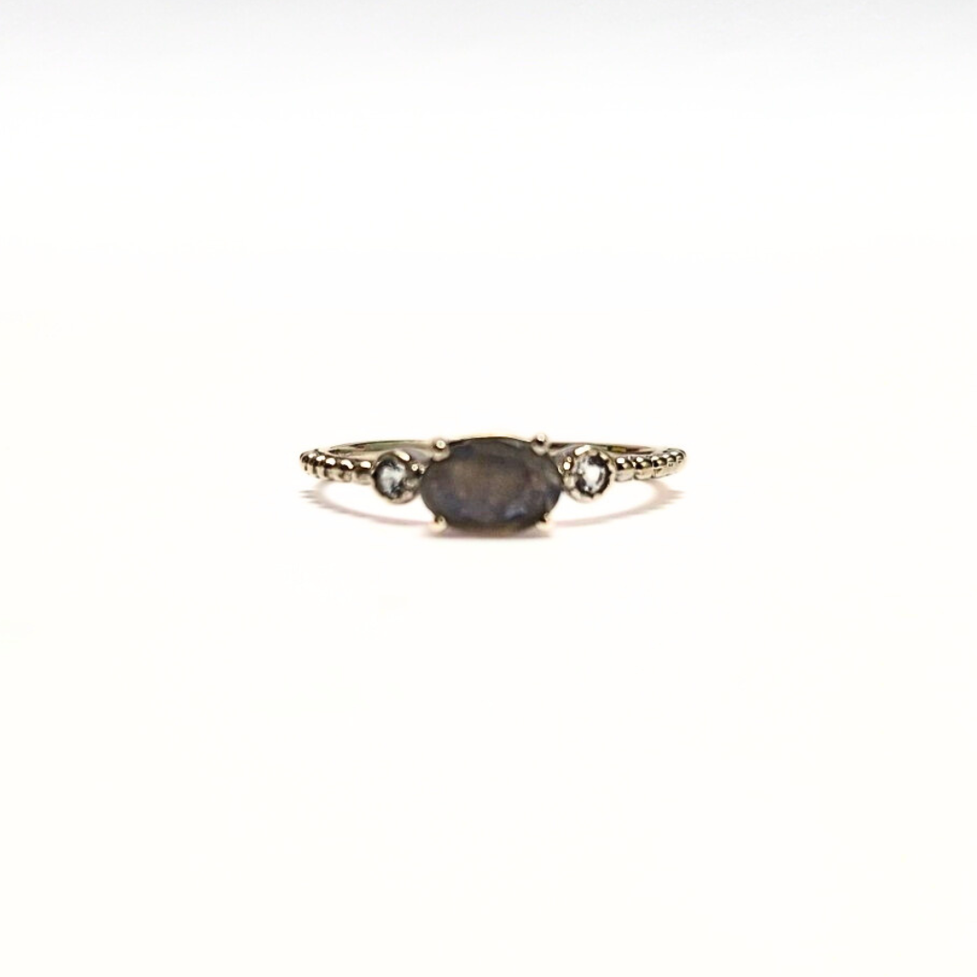 Labradorite Eternity Ring |Silver