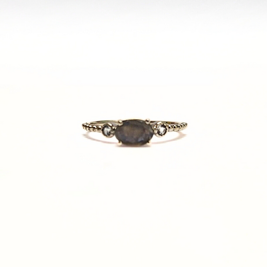 Labradorite Eternity Ring |Silver