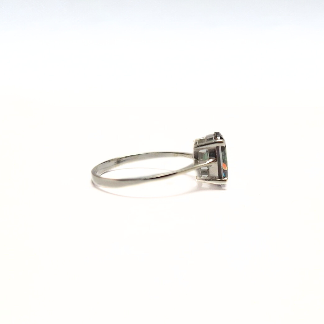 Mystic Topaz Oval Ring |Silver