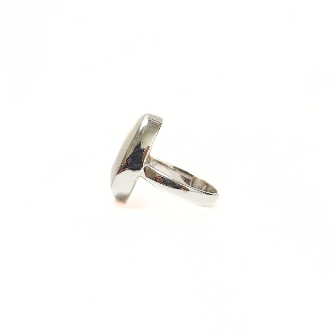 Pearl Pear Ring |Silver