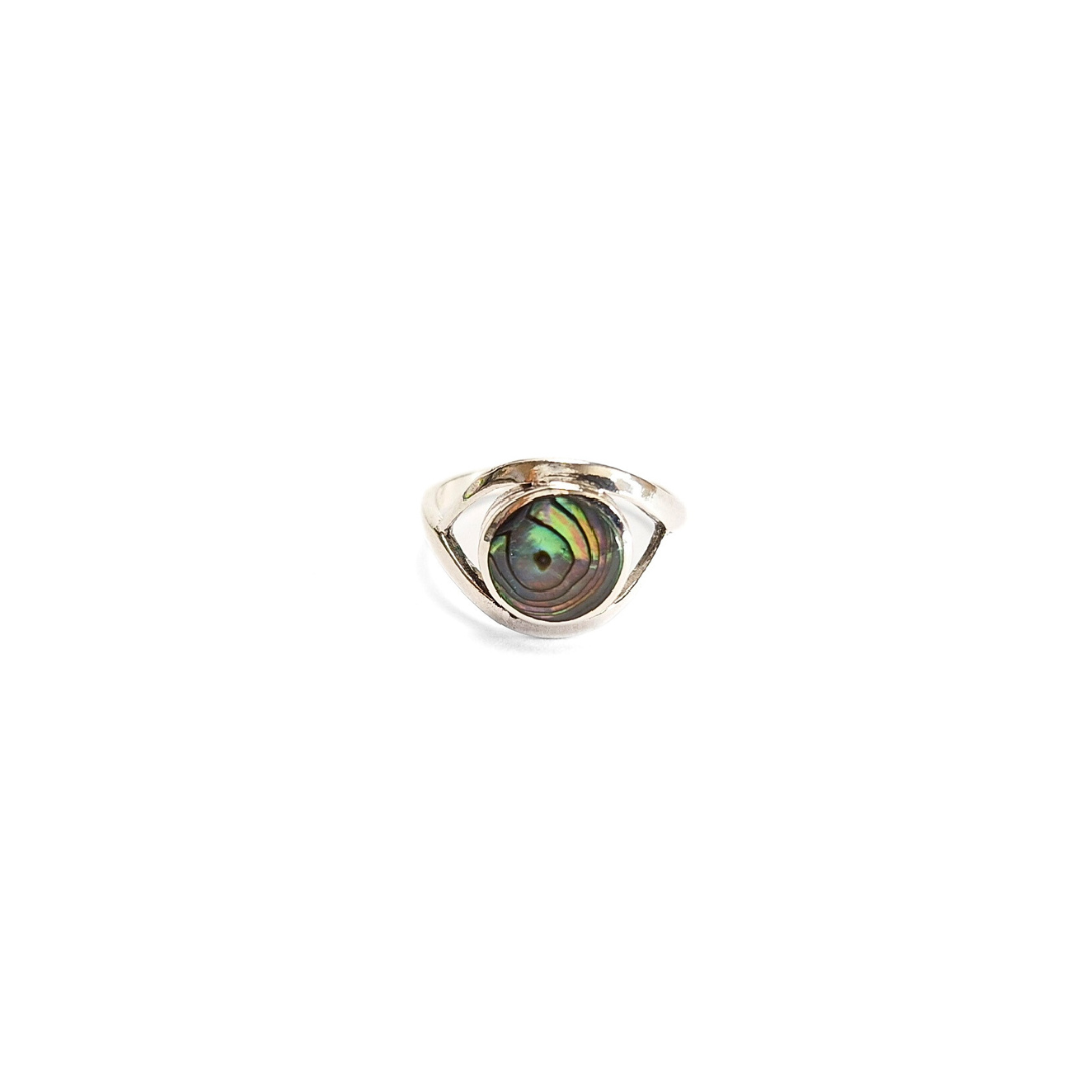 Abalone Eye Ring