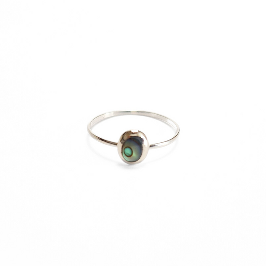 Abalone Oval Ring (6x4)