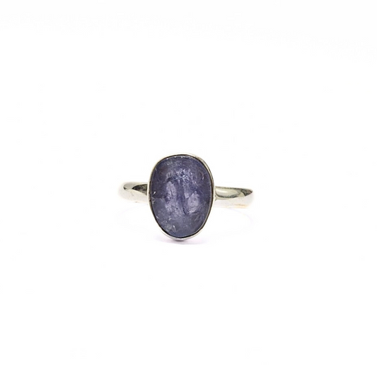 Tanzanite Oval Ring |Silver