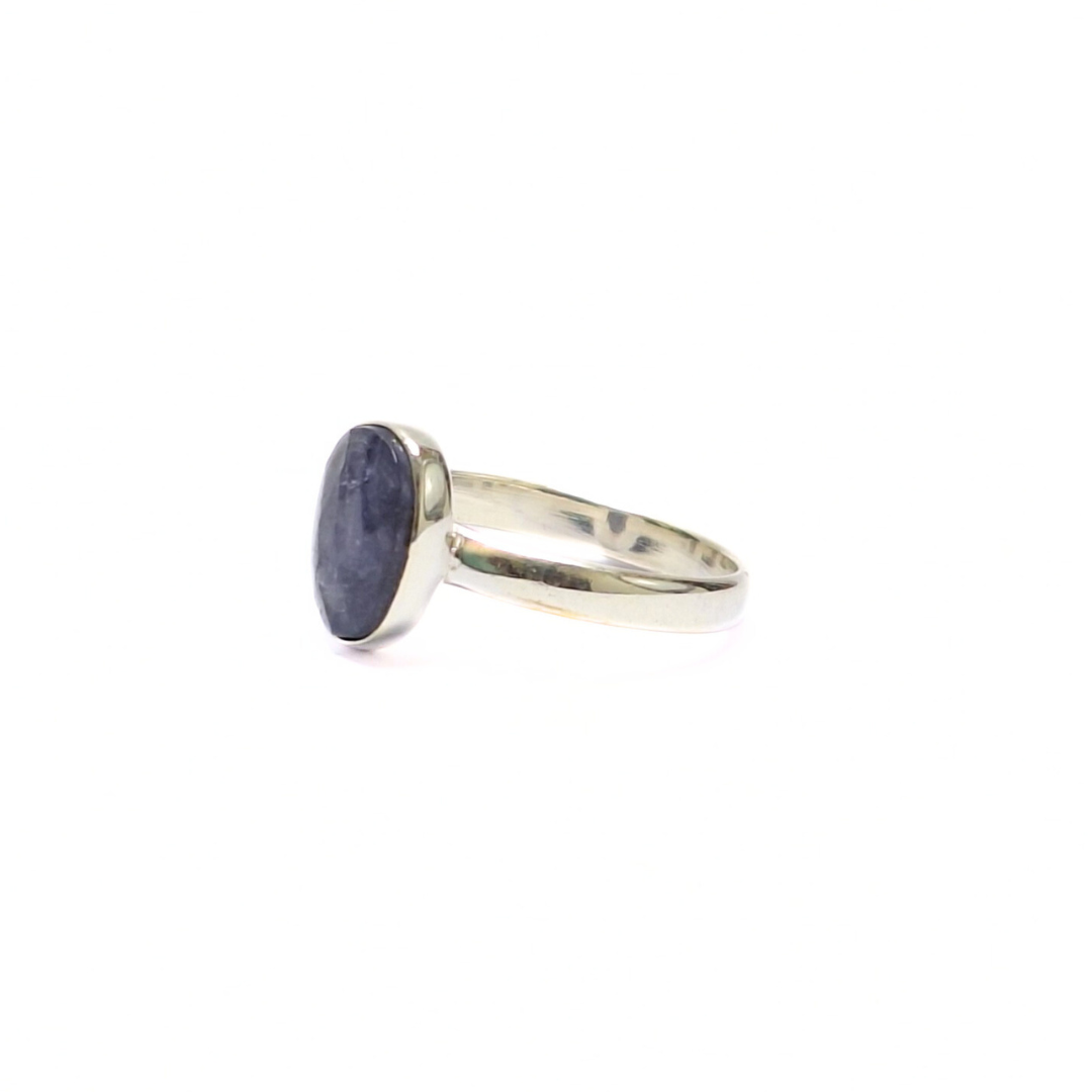 Tanzanite Oval Ring |Silver