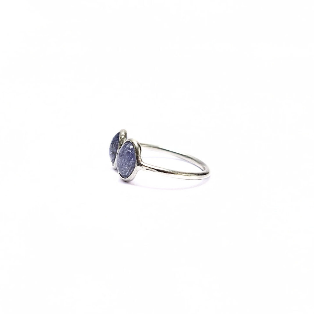 Tanzanite Twin Ring |Silver