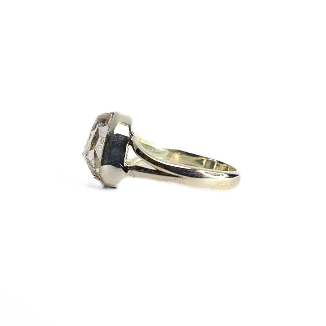 Herkimer Diamond Rough Ring |Silver